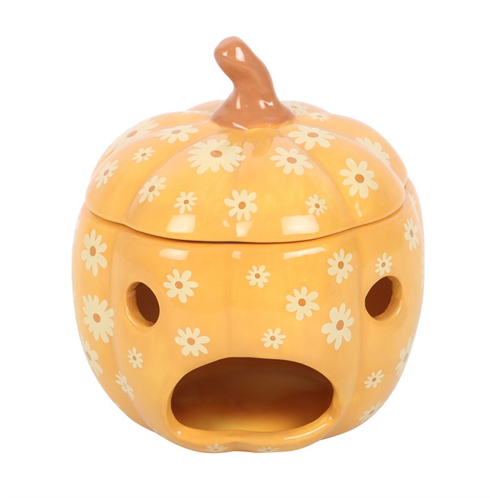 Groovy Floral Pumpkin Oil Burner N/A