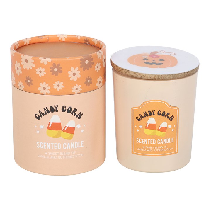 Candy Corn Vanilla and Butterscotch Candle N/A