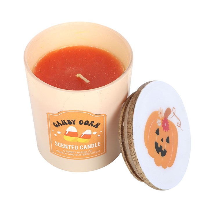 Candy Corn Vanilla and Butterscotch Candle N/A