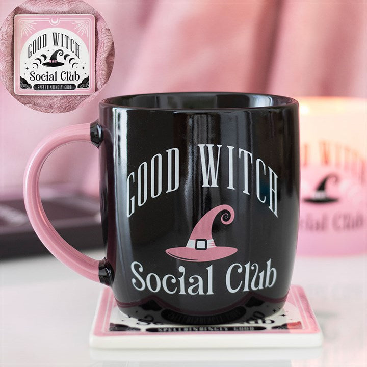 Good Witch Social Club Mug and Coaster Set N/A