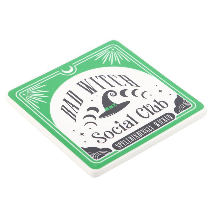 Bad Witch Social Club Mug and Coaster Set N/A