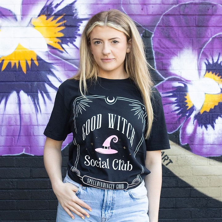 Pink Good Witch Social Club Unisex T-shirt Size S N/A
