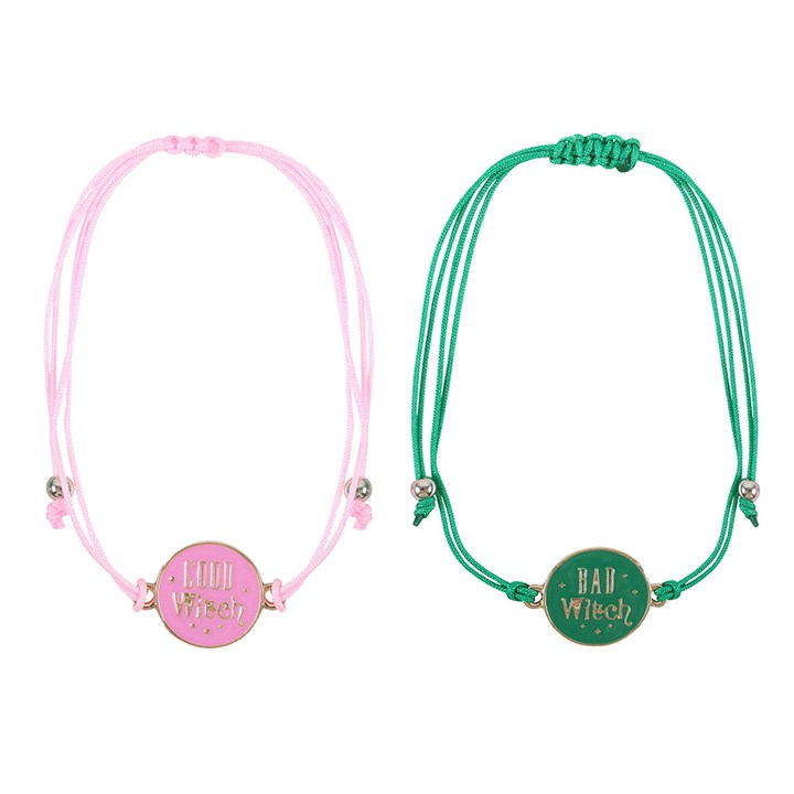 Set of 2 Good Witch and Bad Witch Bracelets N/A