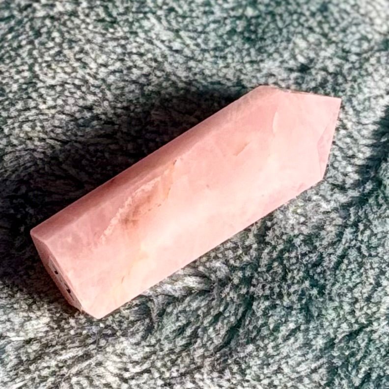 Rose quartz tower Crystal - Witch, Pagan, Witchcraft, Spiritual