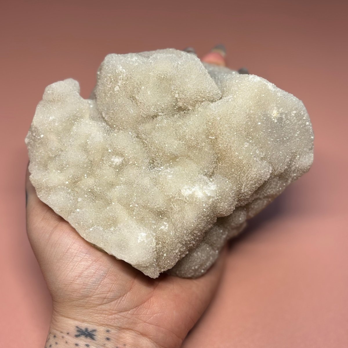 Sugar Fluorite Raw Crystal - Witch, Pagan, Witchcraft, Spiritual