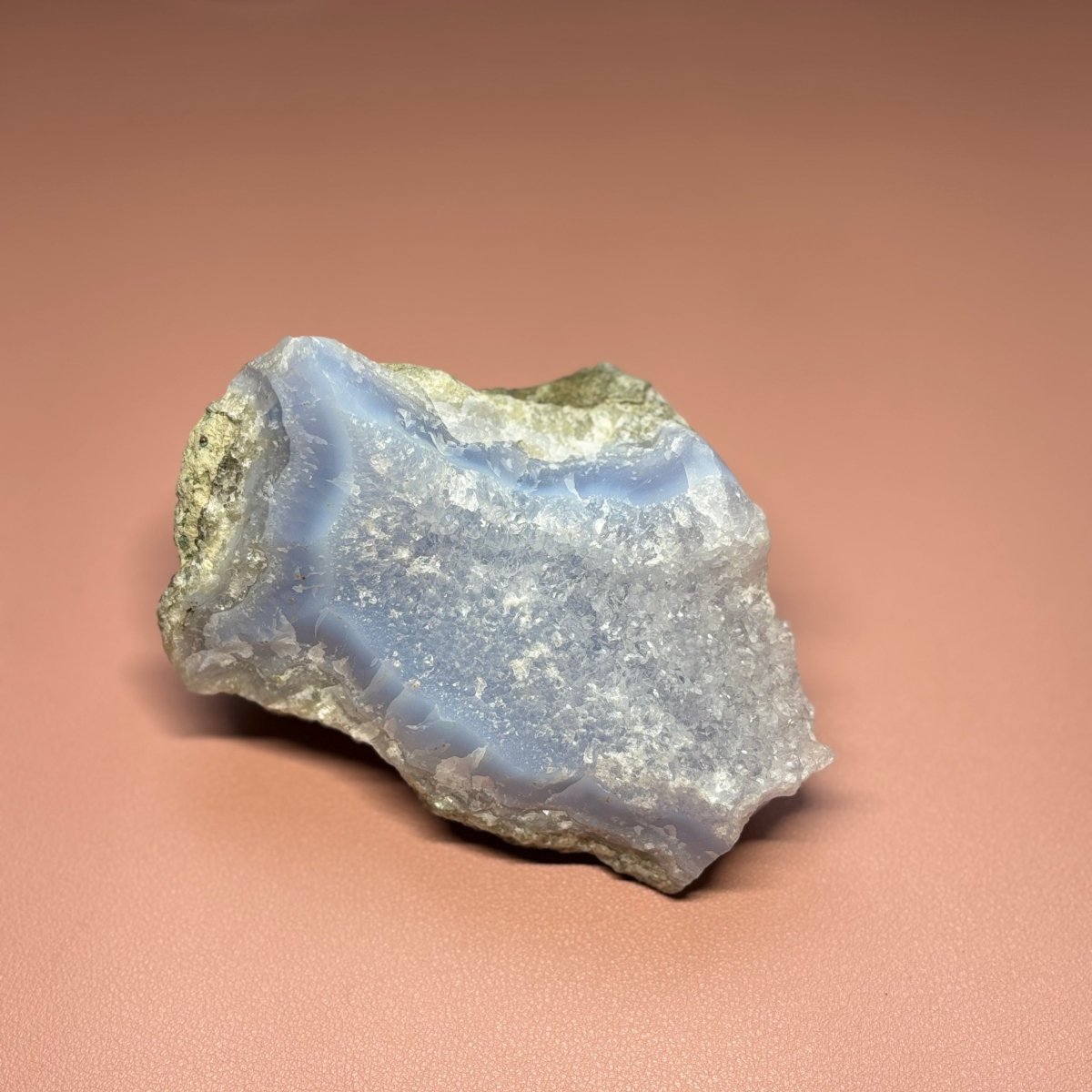Blue Lace Raw Crystal - Witch, Pagan, Witchcraft, Spiritual