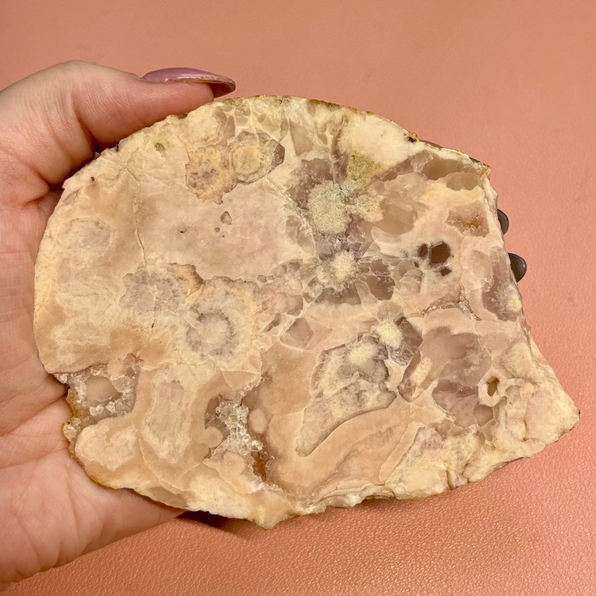 Flower agate slab Crystal - Witch, Pagan, Witchcraft, Spiritual