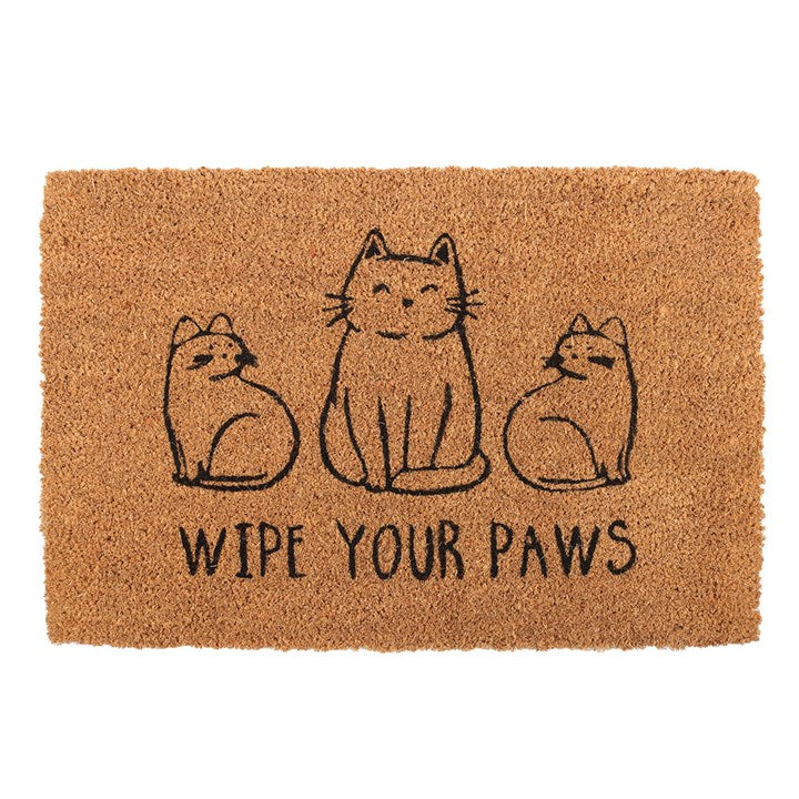Natural Wipe Your Paws Cat Doormat N/A