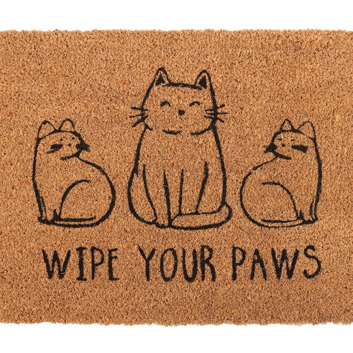 Natural Wipe Your Paws Cat Doormat N/A