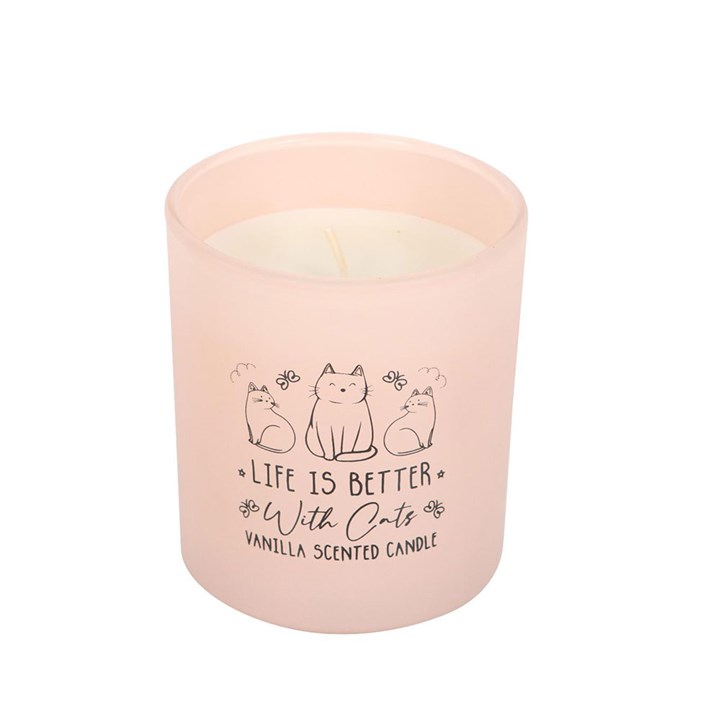 Life Is Better With Cats Vanilla Candle N/A