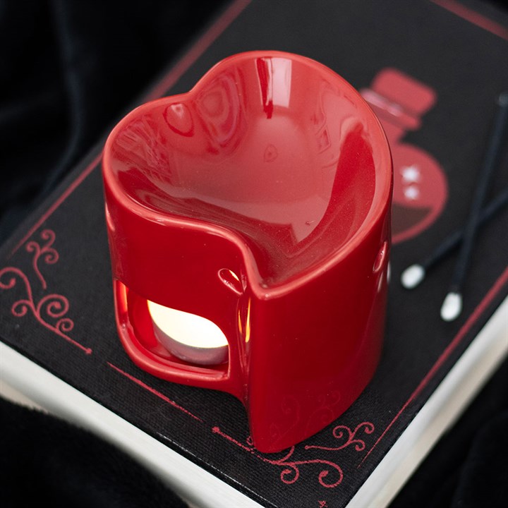 Red Heart Oil Burner and Wax Warmer N/A