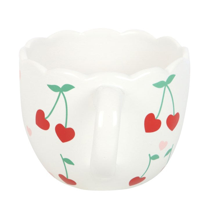 Scalloped Cherry Print Mug N/A
