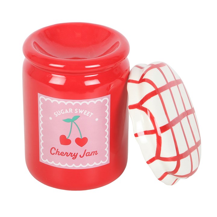 Cherry Jam Jar Oil Burner and Wax Warmer N/A