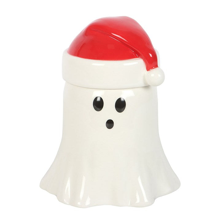 Ghost with Santa Hat Oil Burner and Wax Warmer N/A