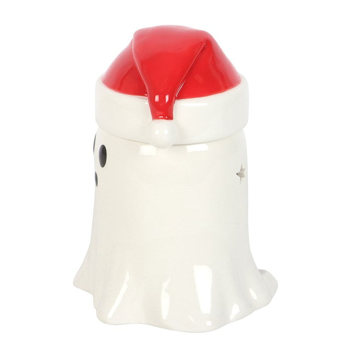 Ghost with Santa Hat Oil Burner and Wax Warmer N/A