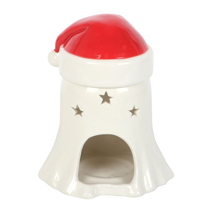 Ghost with Santa Hat Oil Burner and Wax Warmer N/A