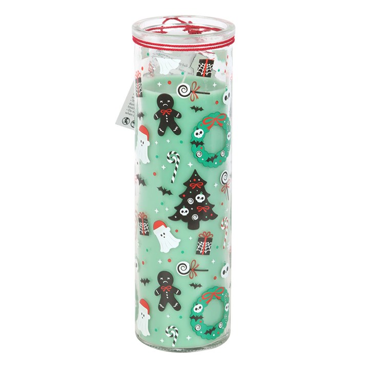 Merry Creepmas Cursed Candy Cane Tube Candle N/A