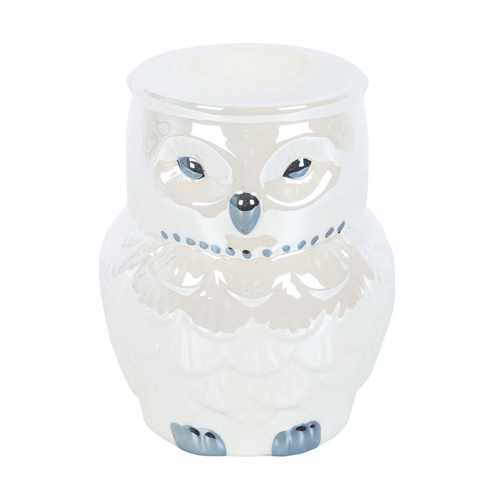 Owl Shaped Iridescent Oil Burner and Wax Warmer N/A