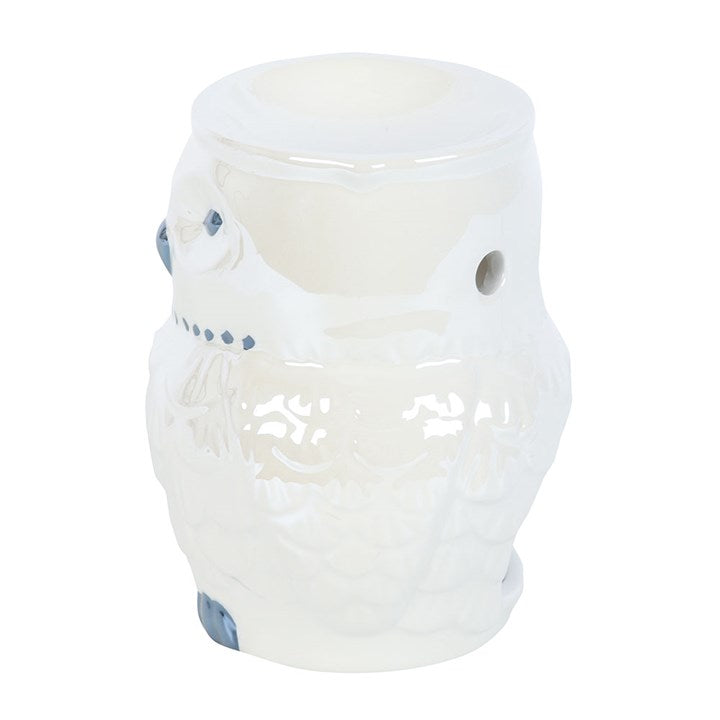 Owl Shaped Iridescent Oil Burner and Wax Warmer N/A