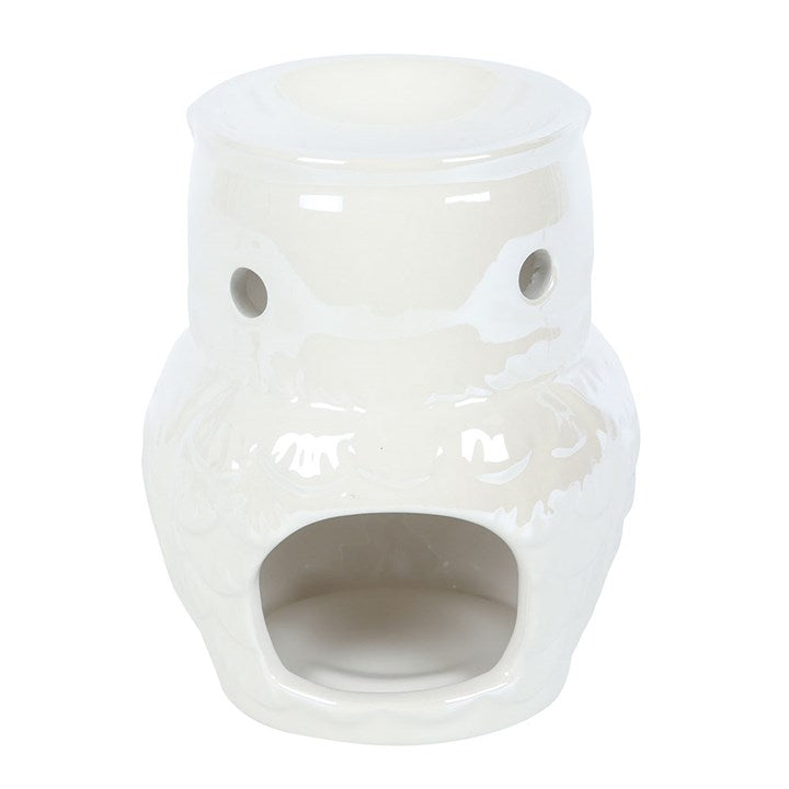 Owl Shaped Iridescent Oil Burner and Wax Warmer N/A