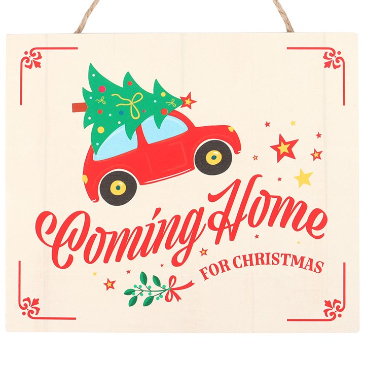 Coming Home for Christmas Hanging Sign N/A