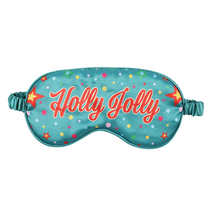 Holly Jolly Satin Sleep Mask N/A