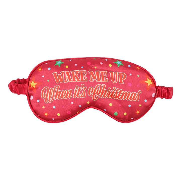 Wake Me Up When It’s Christmas Satin Sleep Mask N/A