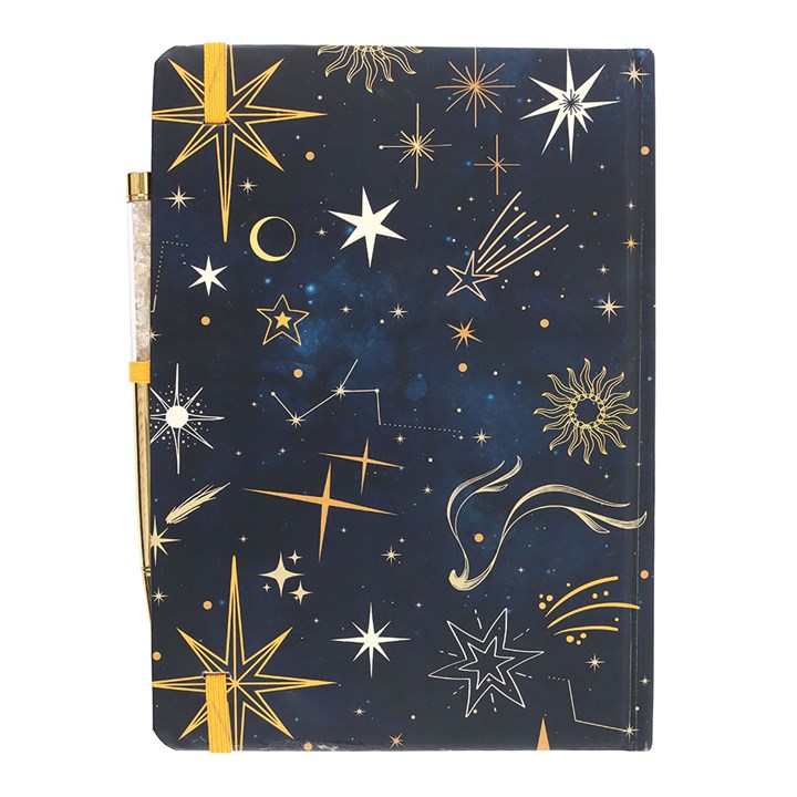 Leave A Little Sparkle A5 Notebook with Citrine Pen N/A