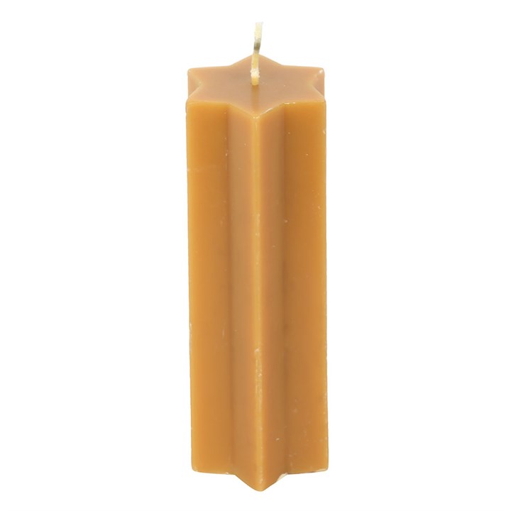 Gold Starry Night Star Shaped Taper Candle N/A