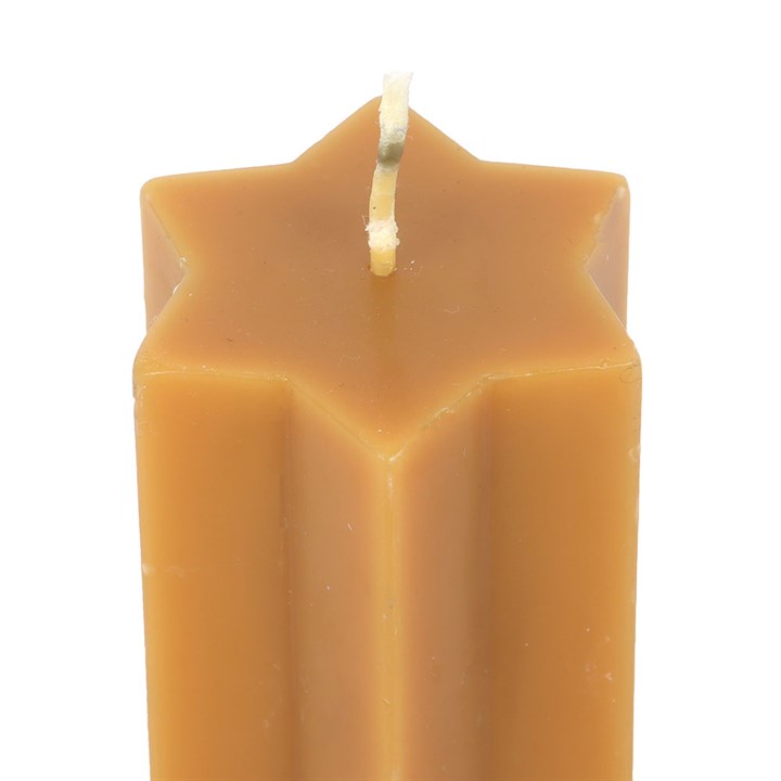 Gold Starry Night Star Shaped Taper Candle N/A