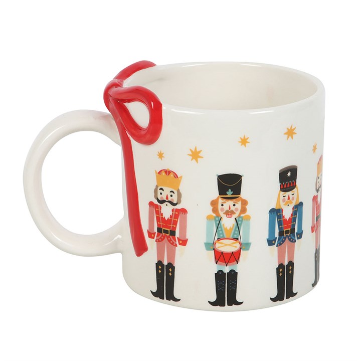 Nutcracker Print Mug with Bow N/A