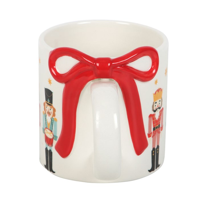 Nutcracker Print Mug with Bow N/A