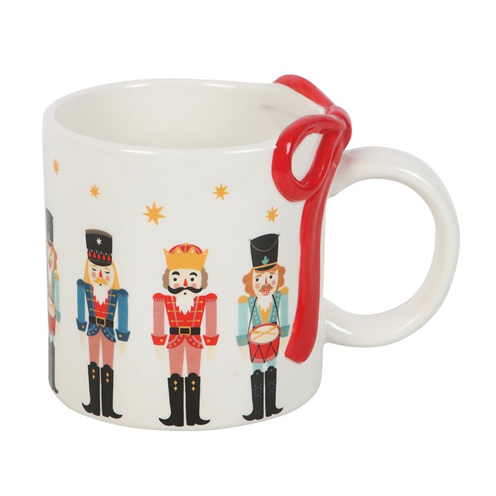 Nutcracker Print Mug with Bow N/A