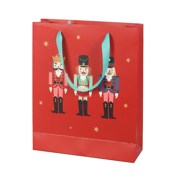 23cm Red Nutcracker Gift Bag N/A