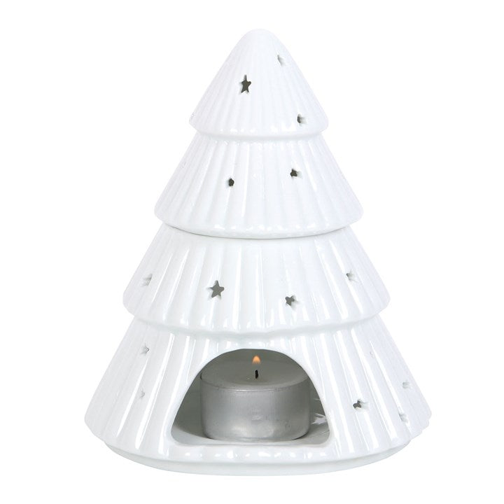 White Christmas Tree Oil Burner N/A