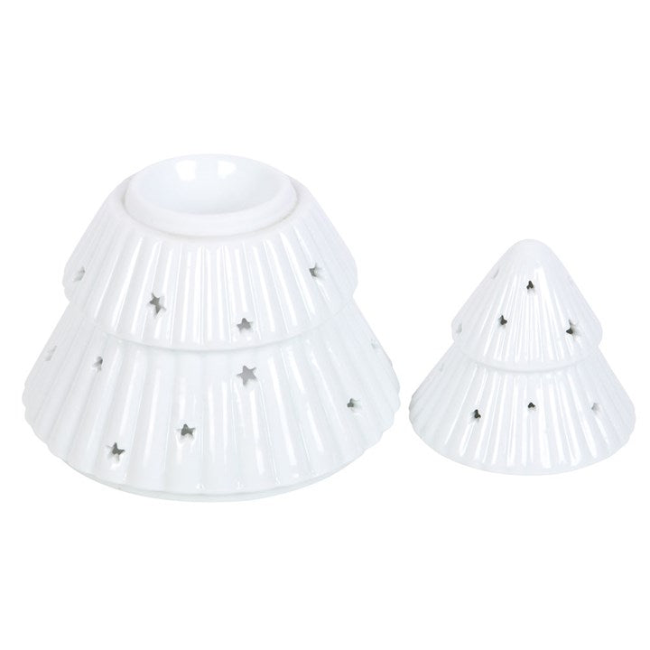 White Christmas Tree Oil Burner N/A