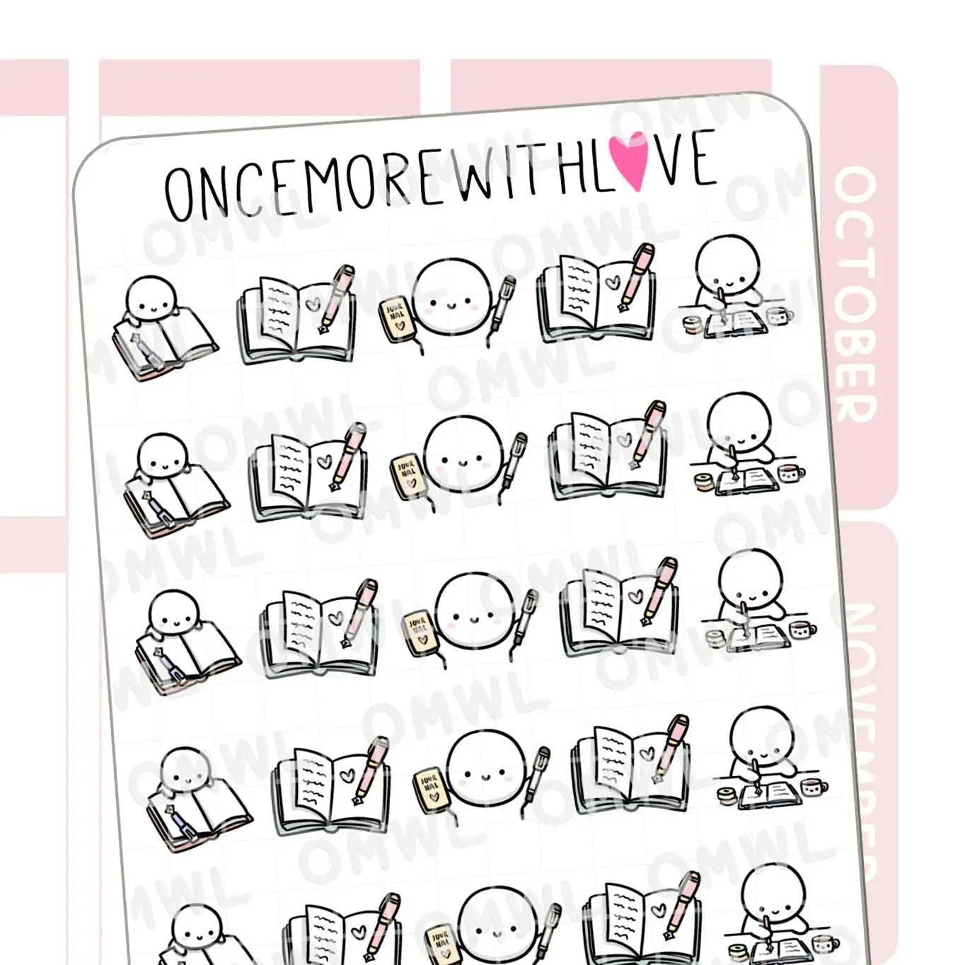 Journal 2.0 (Once More With Love) Academic, Journal, Stickers, Medical, Custom Stickers
