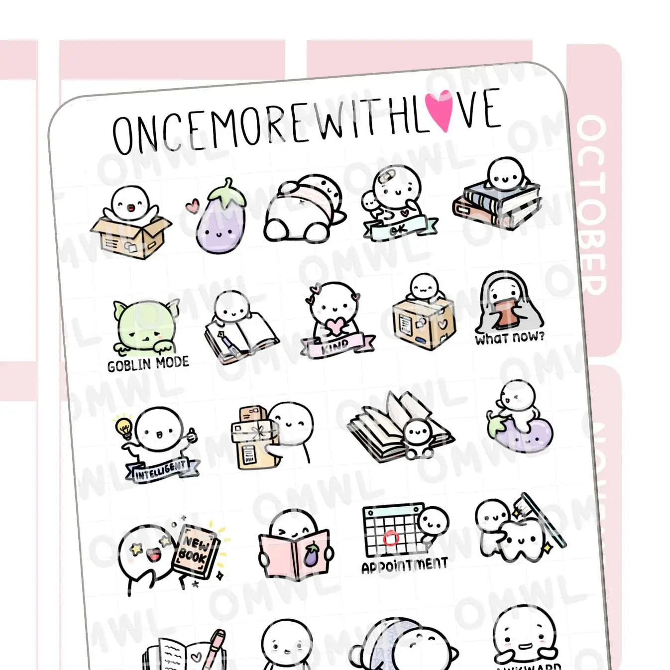 Eight Year Anniversary Favourites (Once More With Love) Academic, Journal, Stickers, Medical, Custom Stickers