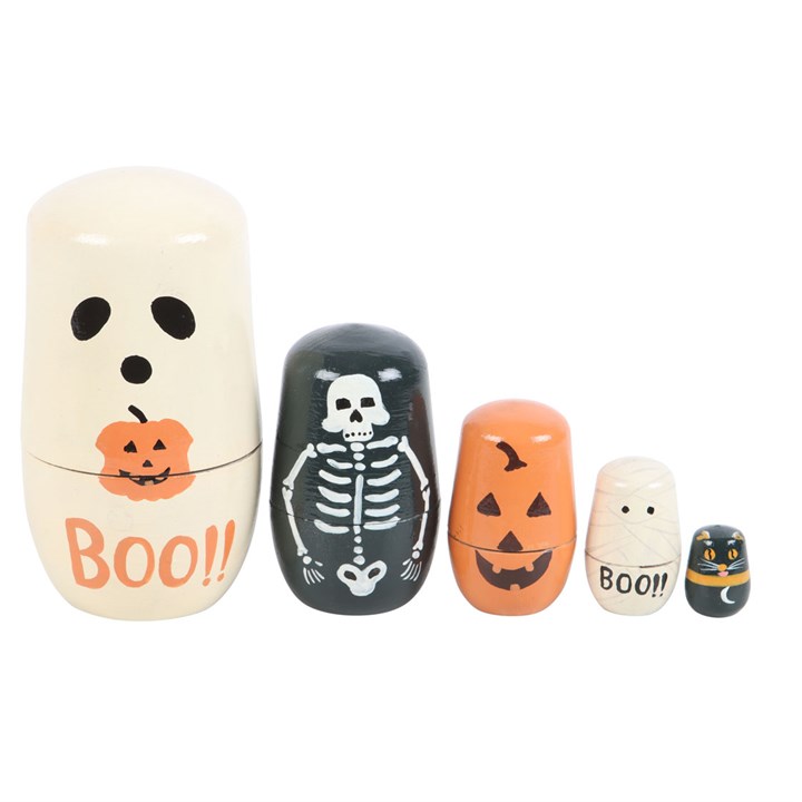 Halloween Russian Nesting Doll Set N/A