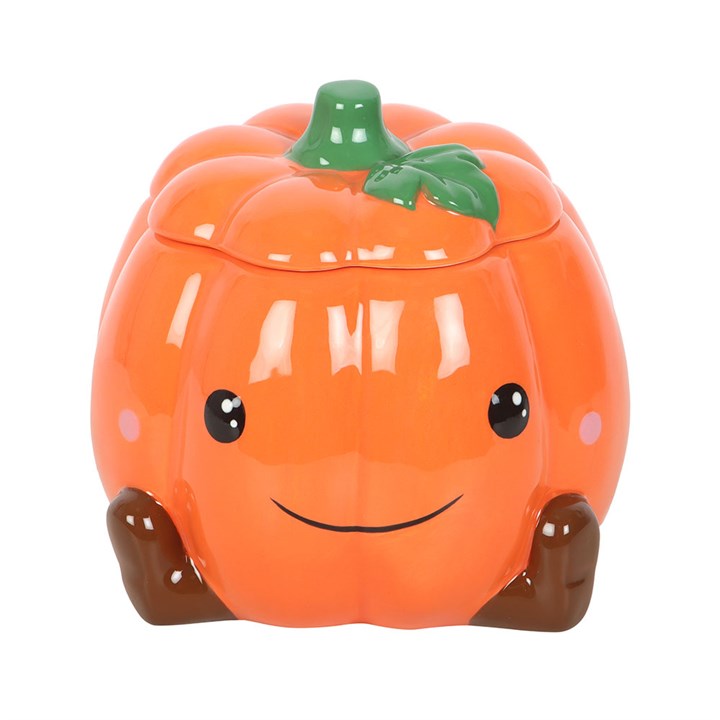 Cute Smiling Pumpkin Oil Burner and Wax Warmer N/A