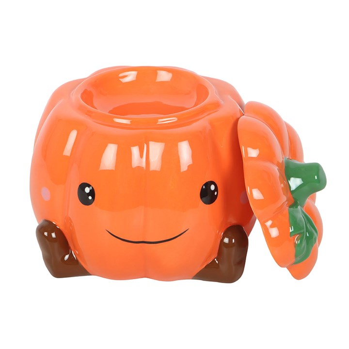 Cute Smiling Pumpkin Oil Burner and Wax Warmer N/A