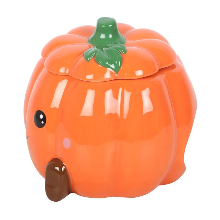 Cute Smiling Pumpkin Oil Burner and Wax Warmer N/A
