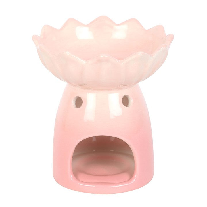 Pink Water Lily Oil Burner and Wax Warmer N/A