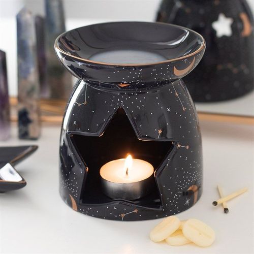 Purple Constellation Oil Burner Front Purple White