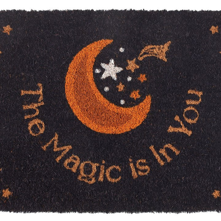 Purple The Magic Is in You Doormat Top Face Purple Orange