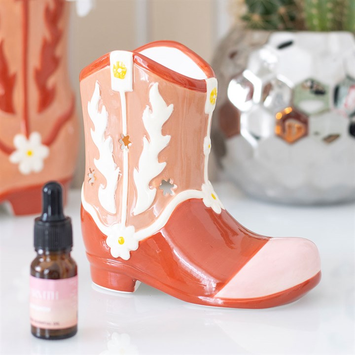 Cowboy Boot Oil Burner and Wax Warmer N/A
