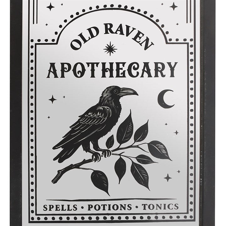 Old Raven Apothecary Mirrored Wall Art N/A