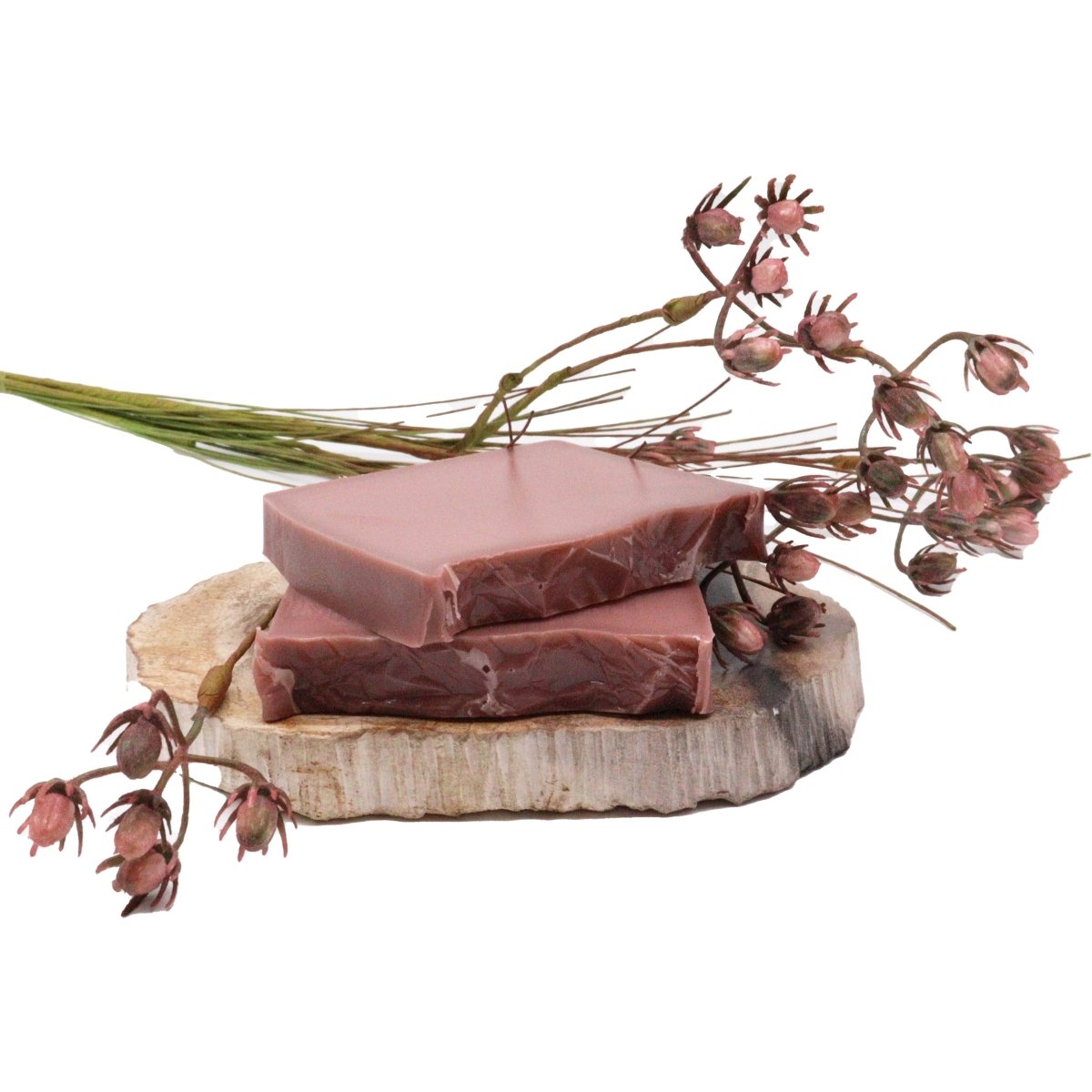 Raspberry and vanilla handmade soap bar 100g