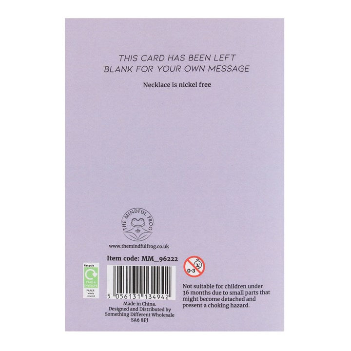 Amethyst Crystal Necklace Card N/A