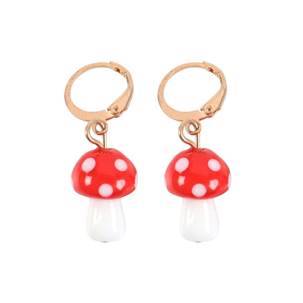 Toadstool Dangle Earrings N/A